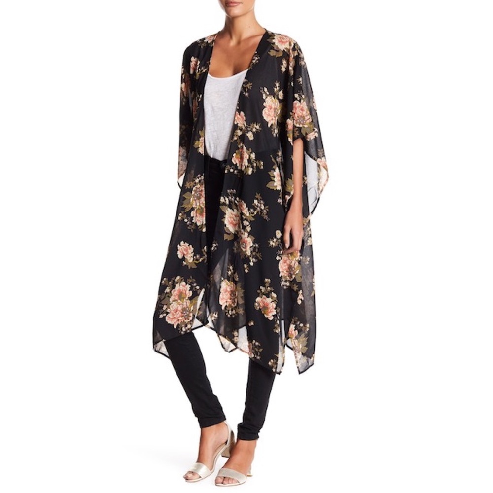 NWT Floral Kimono Cardigan